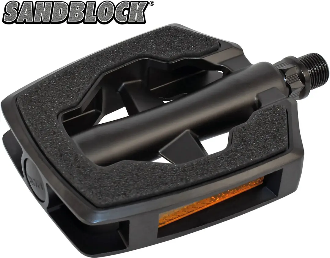 Union pedaal SP-2890 matzwart/zwart SANDBLOCK, op kaart.