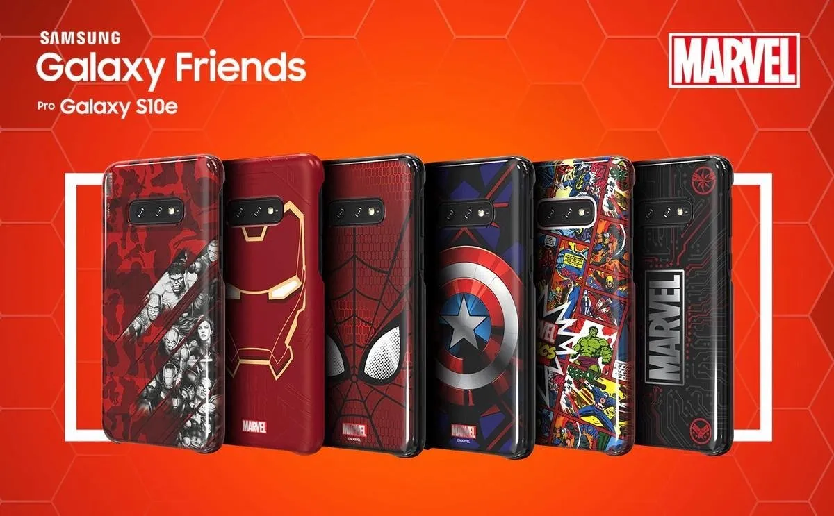 Samsung Marvel Smart Hoesje Galaxy S10e - Marvel Logo - 8809576960495