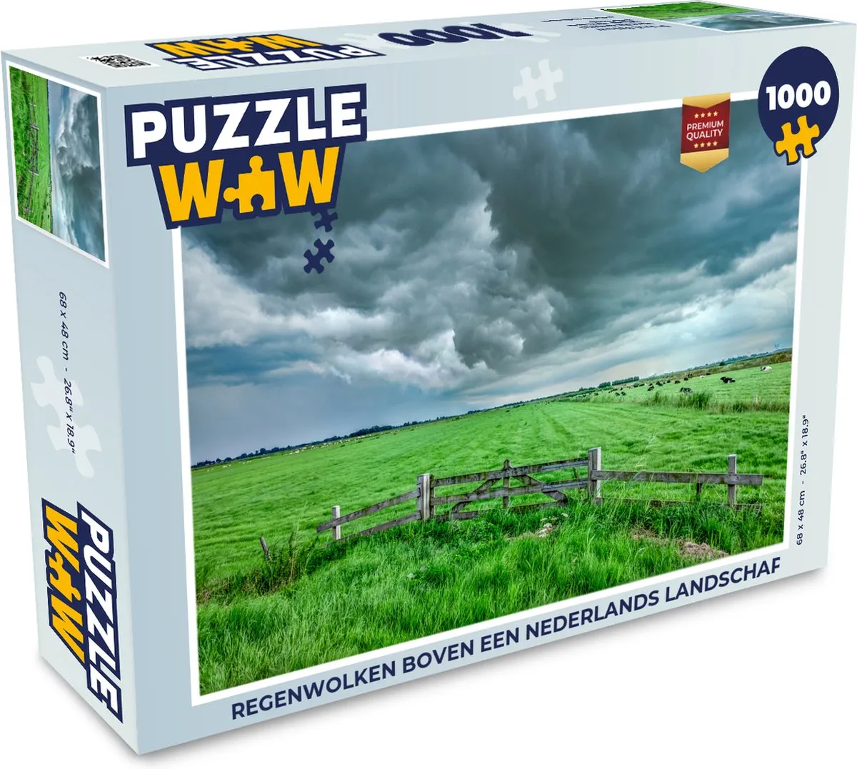 PuzzleWow Regenwolken Legpuzzel 1000 Stuks