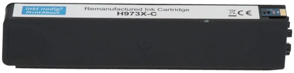 PrintAbout HP 973X F6T81AE Inktcartridge Cyaan - 8750 Pagina's