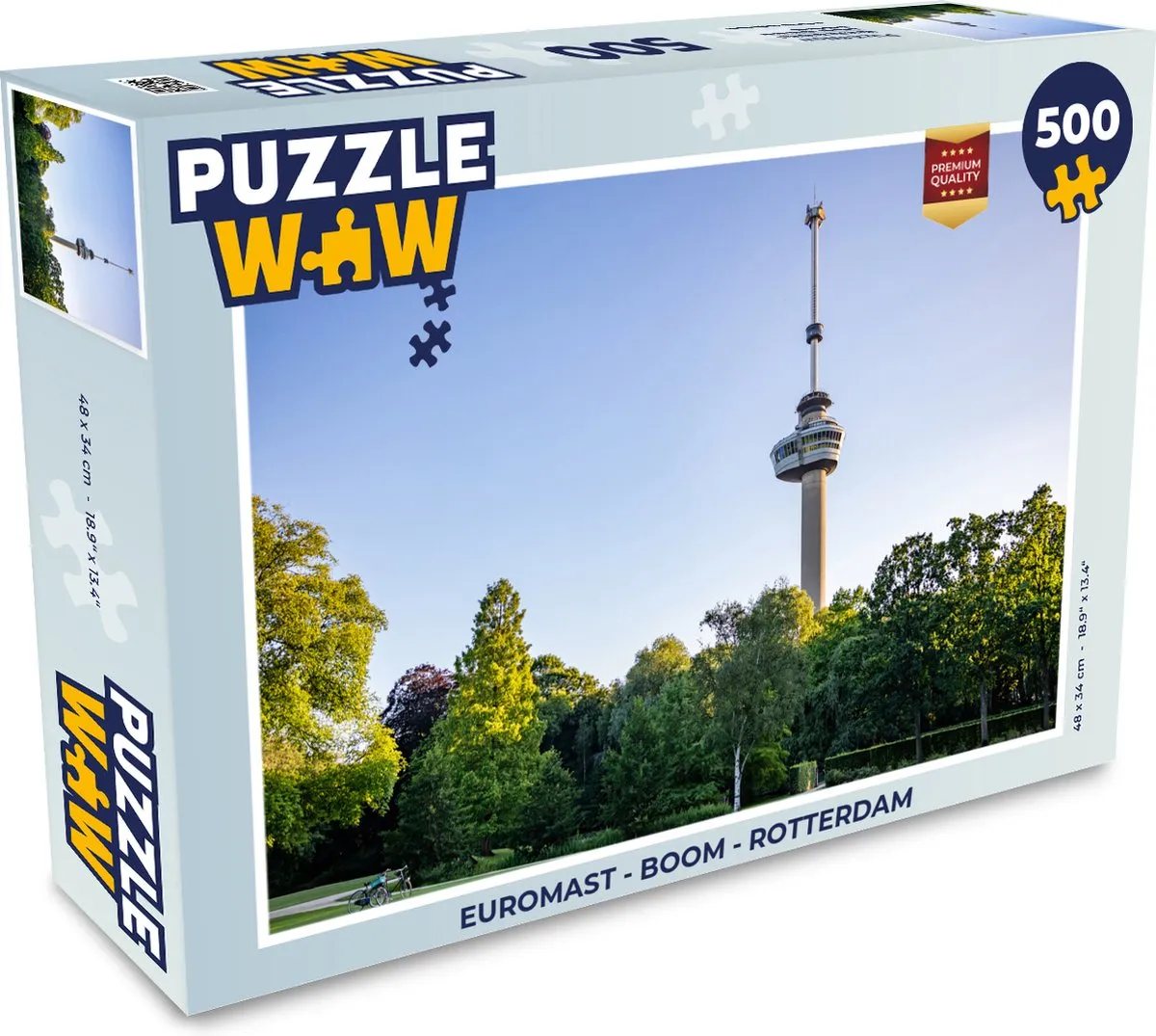 PuzzleWow Euromast Boom Rotterdam Puzzel 500 Stuks