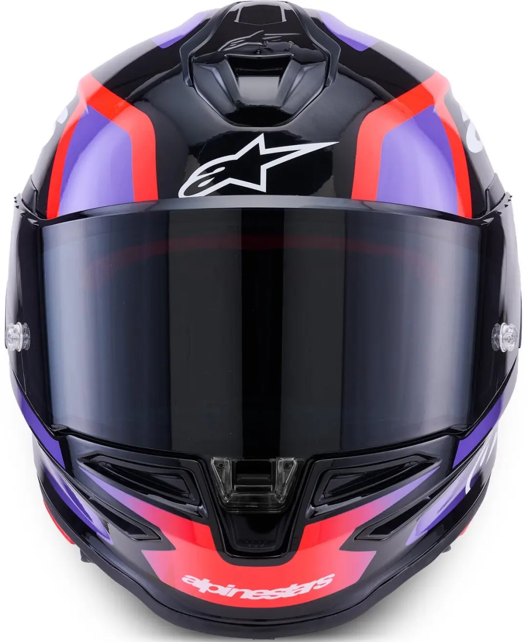 Alpinestars Supertech R7 Lumen Helm - XXL Zwart/rood/paars - afbeelding 2 van 5