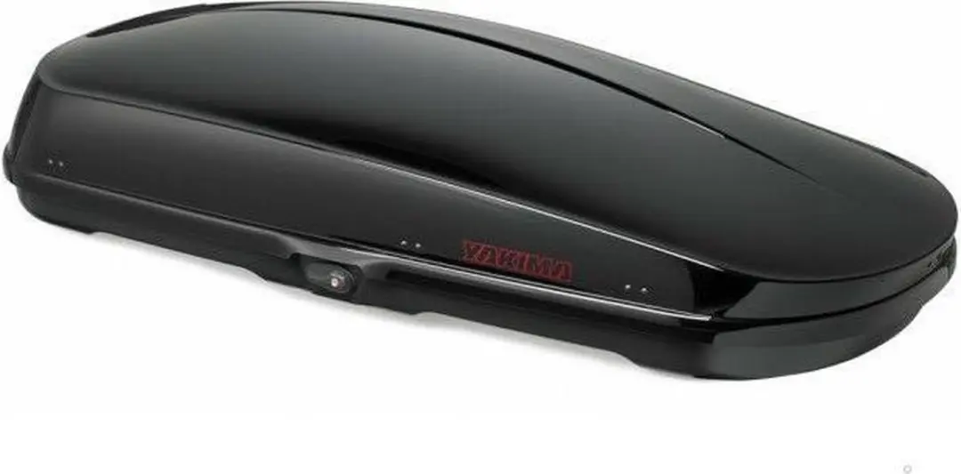 Tesla Model 3 S en Y Dakkoffer Yakima Tourcase 450 L Glossy Zwart Auto Exterieur