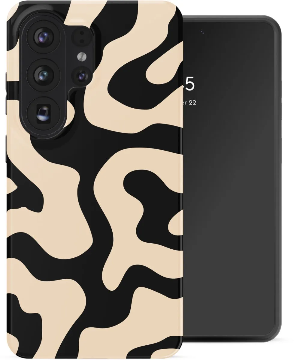 Selencia Hoesje Samsung Galaxy S26 Ultra Art Wave Black