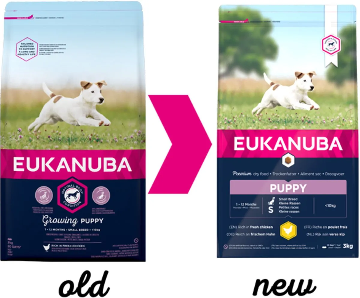 Eukanuba Growing Puppy Small Breed Kip - 3 kg