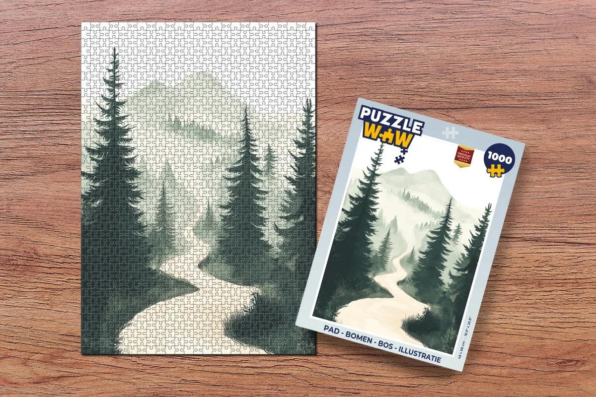 PuzzleWow Puzzel Pad Bomen 1000 Stuks