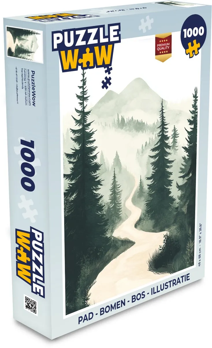 PuzzleWow Puzzel Pad Bomen 1000 Stuks