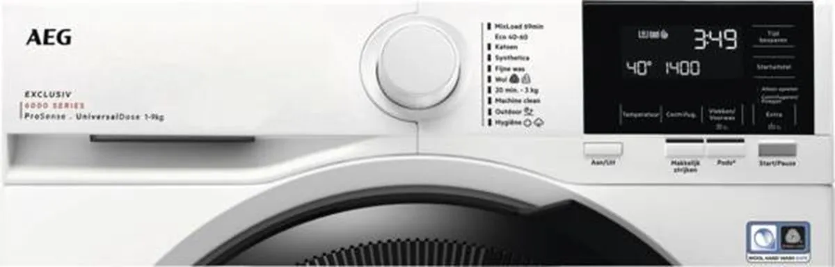 AEG 6000 Serie LR63BERLIN Wasmachine 9kg 1400rpm - Wit