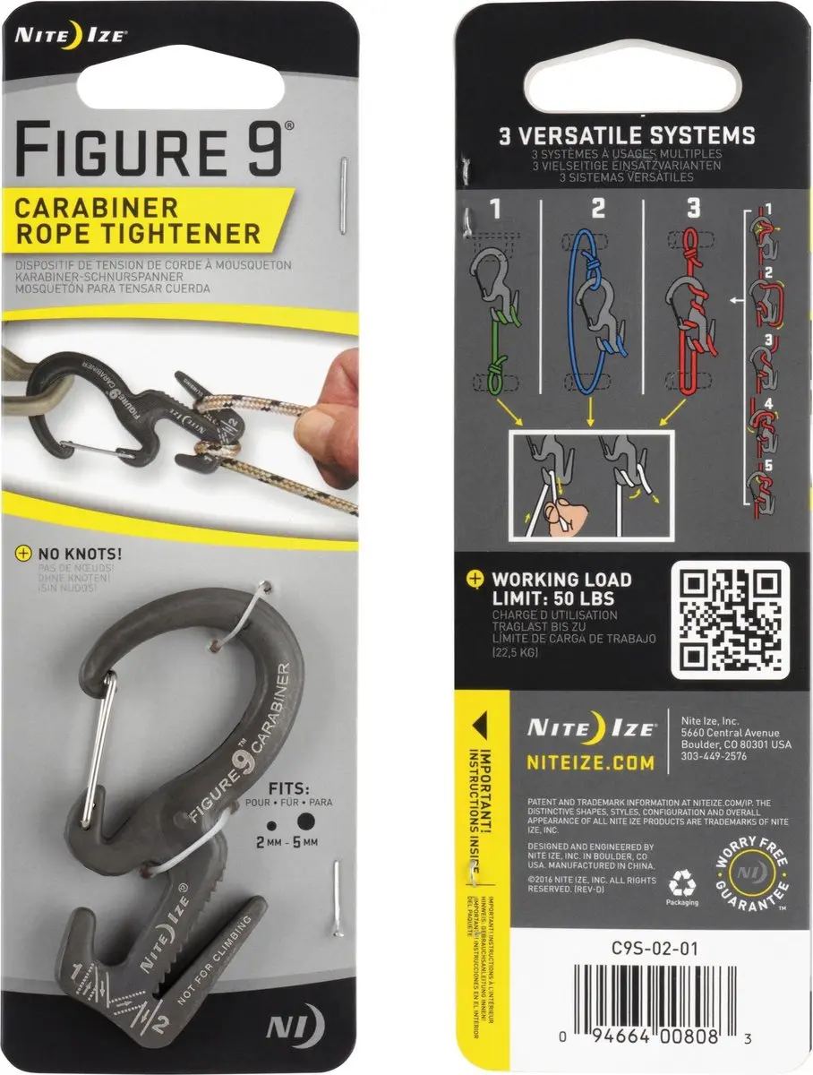 Nite Ize Figure 9 karabijnhaak klein