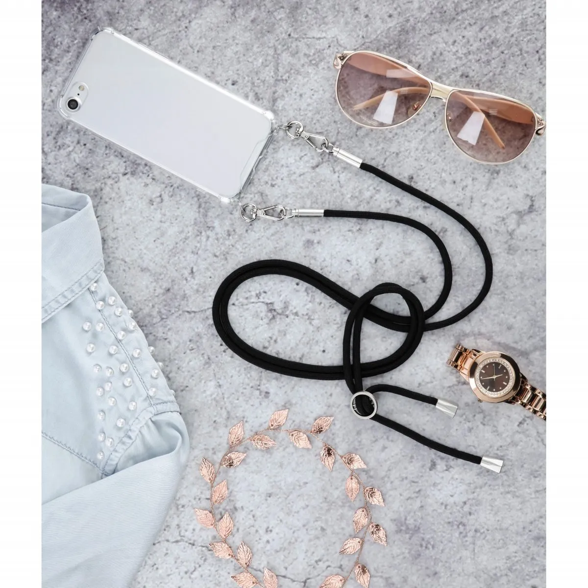 Hama Crossbodyhoes iPhone 11 Pro - Transparant