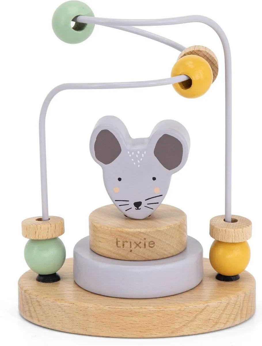 Trixie Houten Kralenframe Mrs. Mouse - Educatief Speelgoed
