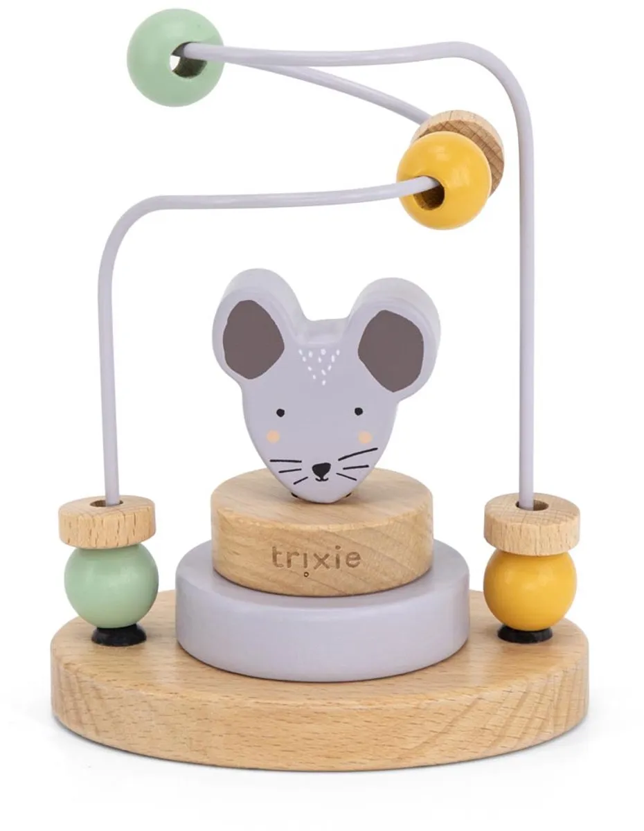 Trixie Houten Kralenframe Mrs. Mouse - Educatief Speelgoed