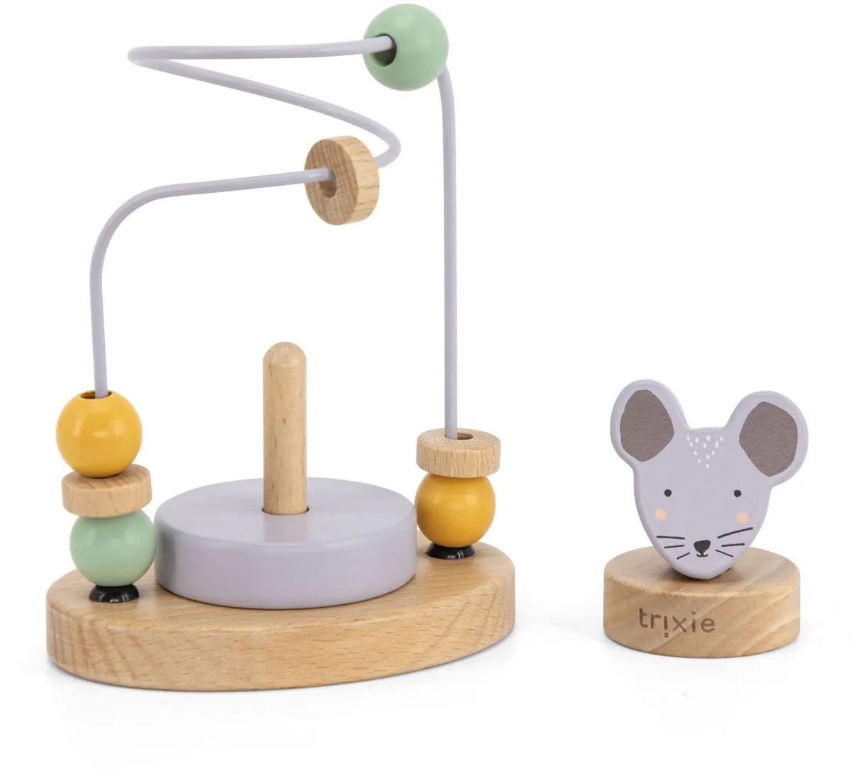 Trixie Houten Kralenframe Mrs. Mouse - Educatief Speelgoed