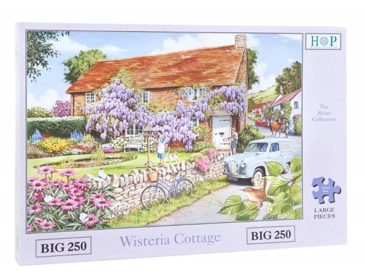 House of Puzzles Wisteria Cottage Legpuzzel 250 Stuks - Multicolor