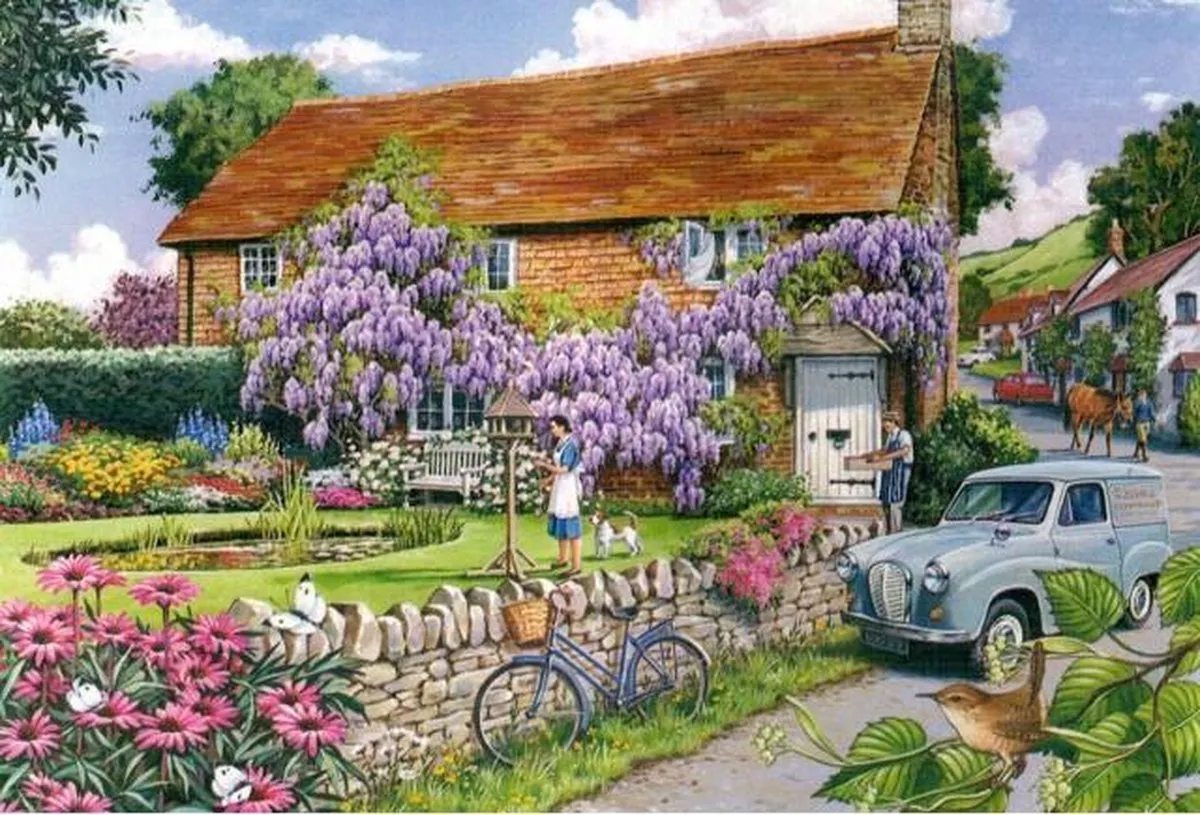 House of Puzzles Wisteria Cottage Legpuzzel 250 Stuks - Multicolor