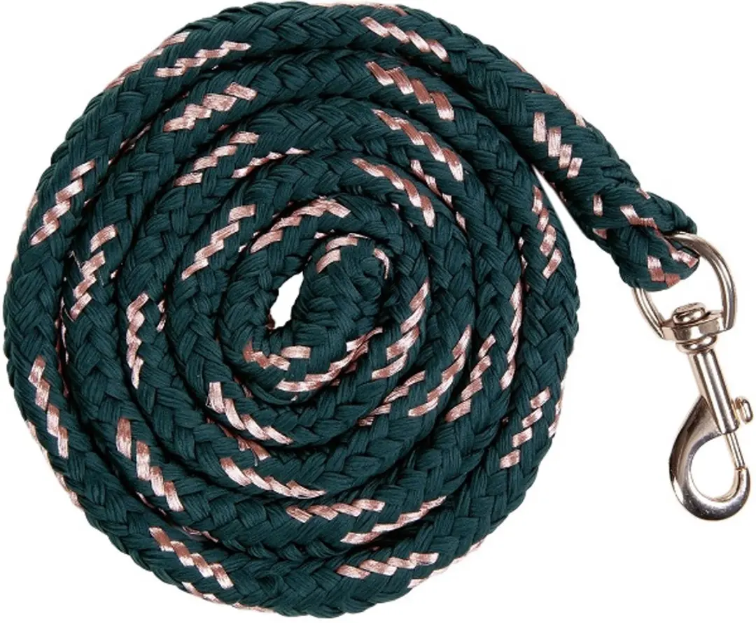 HKM Rosegold Longe Lijn met Karabijnhaak