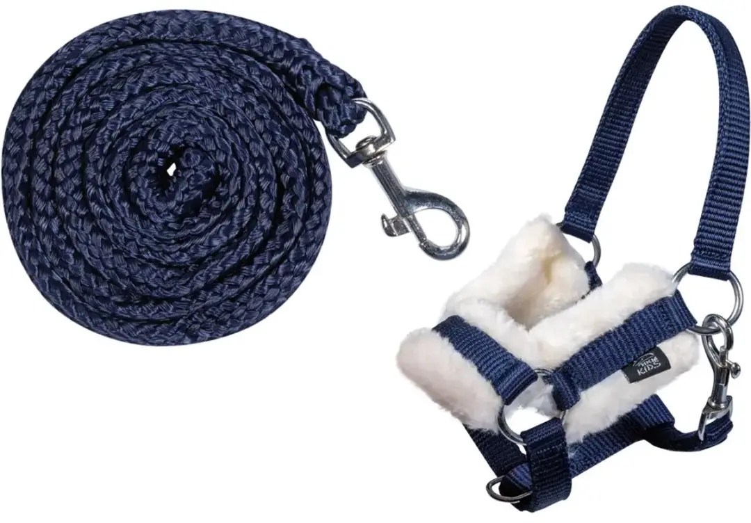 HKM Halster en Halstertouw voor Stokpaard Navy - afbeelding 5 van 5