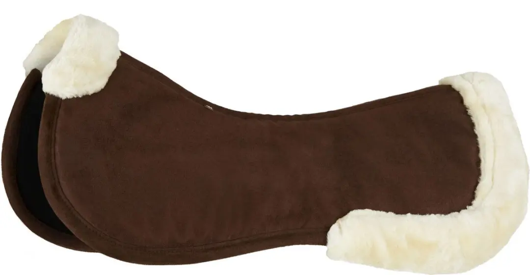 Horze zadelpad Memoryfoam met bontrand