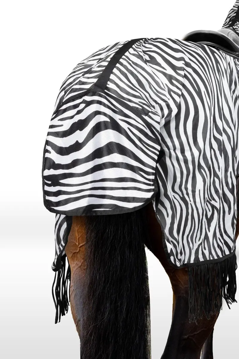 Horze Defender uitrijdeken zebra 165cm - afbeelding 2 van 3