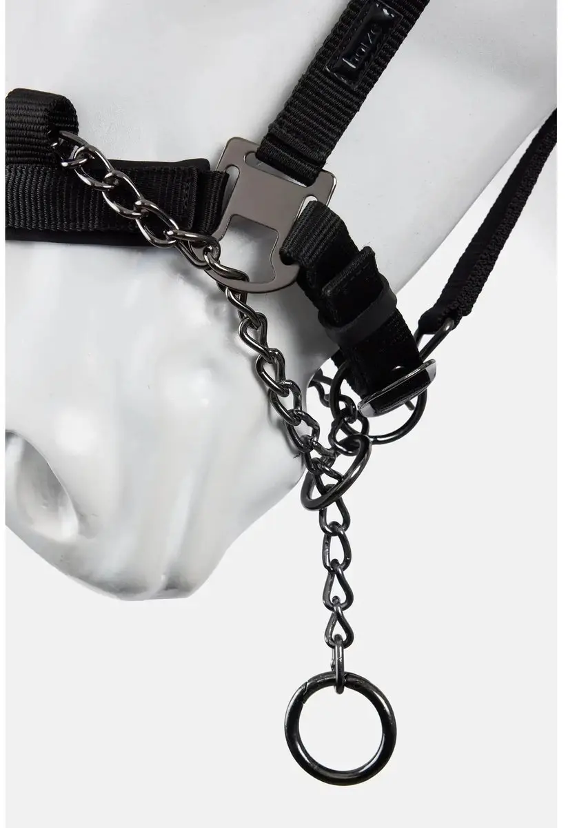 Horze Nylon halster Control Pony - Zwart - afbeelding 2 van 6