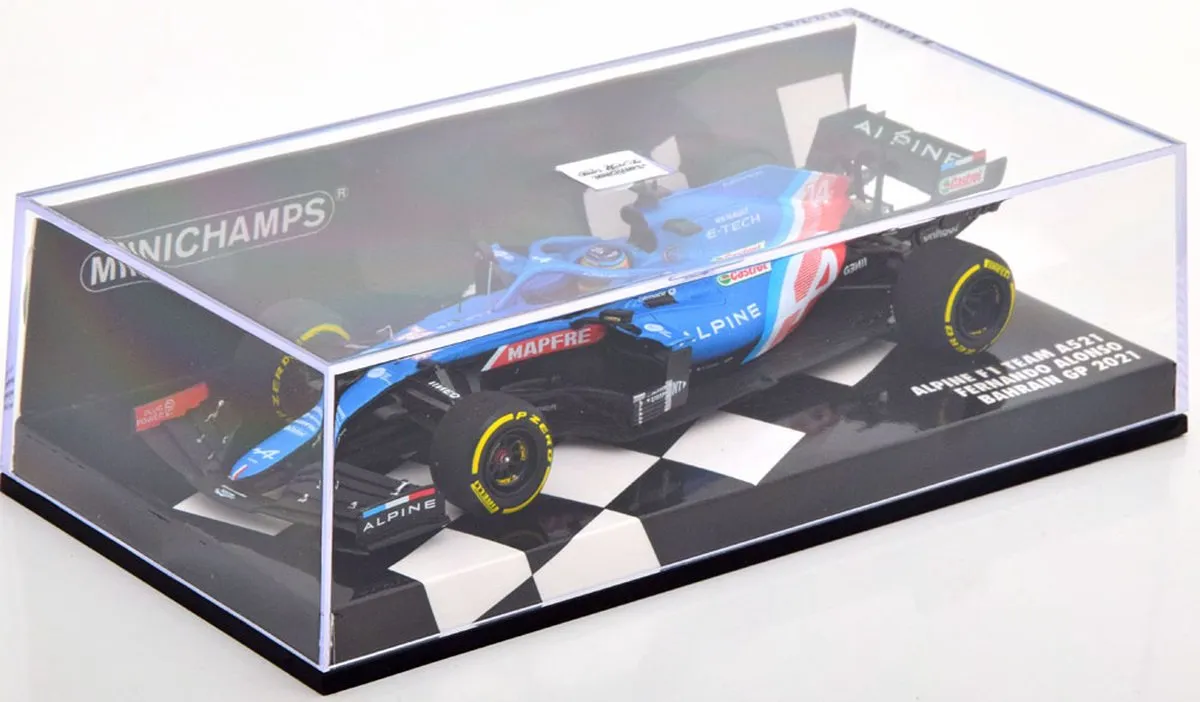 Alpine F1 Team A521 #14 Bahrain GP 2021 - Minichamps 1:43 - Multicolor
