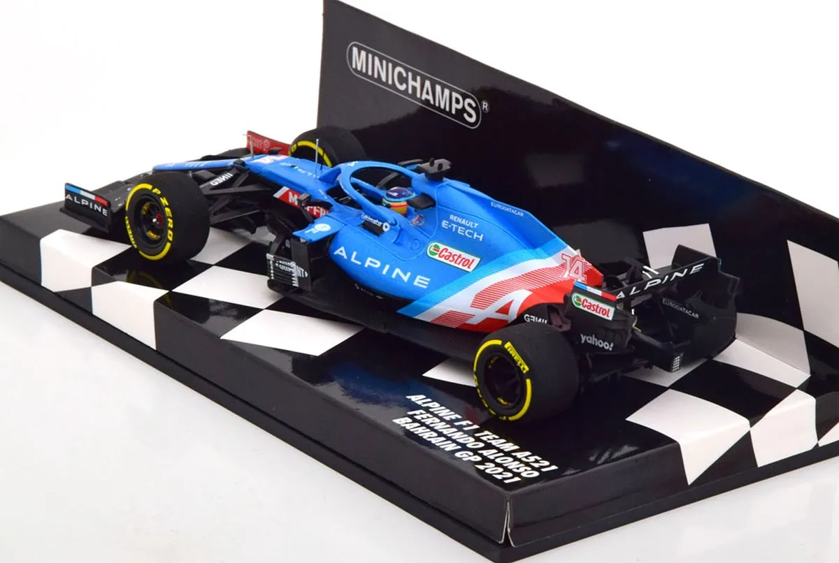 Alpine F1 Team A521 #14 Bahrain GP 2021 - Minichamps 1:43 - Multicolor