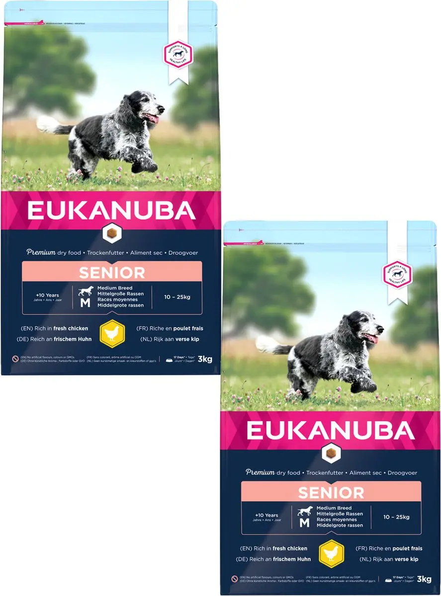 Eukanuba Caring Senior Medium Breed Kip