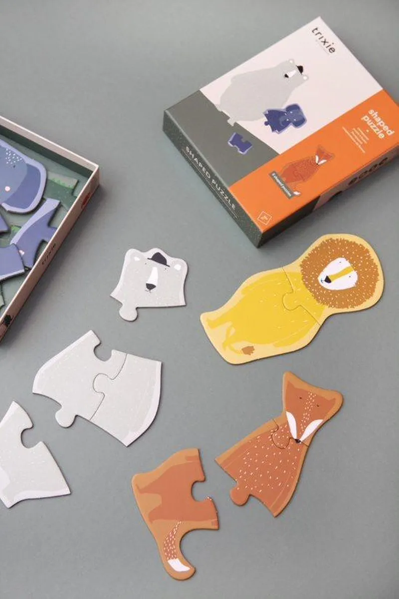 Trixie Vormpuzzel Dierenvrienden 20 Stuks - Multi