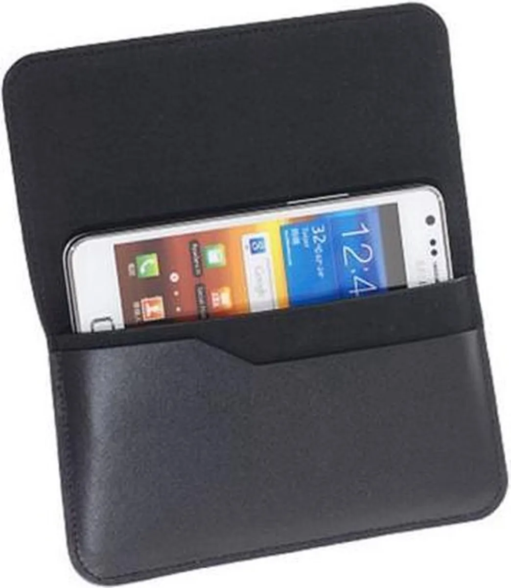 Samsung Galaxy S II Lederen Hoes - Zwart EF-C1A2LBECSTD