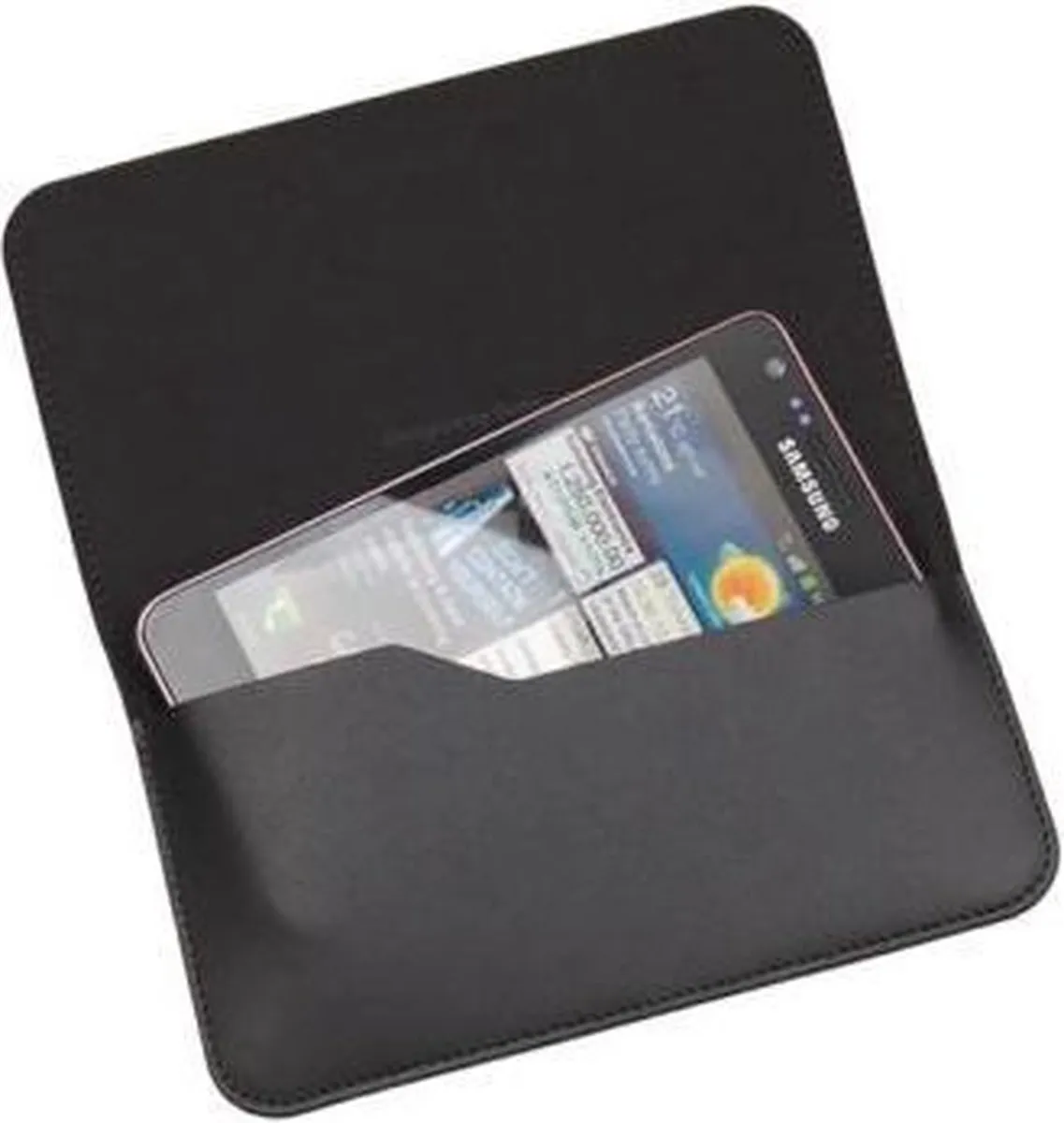Samsung Galaxy S II Lederen Hoes - Zwart EF-C1A2LBECSTD