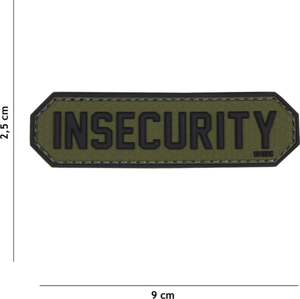 101 Inc Embleem 3D PVC Insecurity Groen