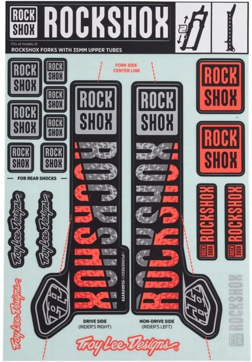 Decorset Rocksh.Decal Kit Zilver / Oranje