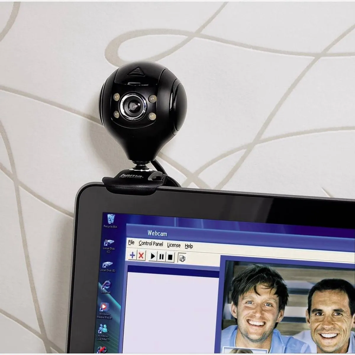 Hama HD Webcam Spy Protect - Zwart