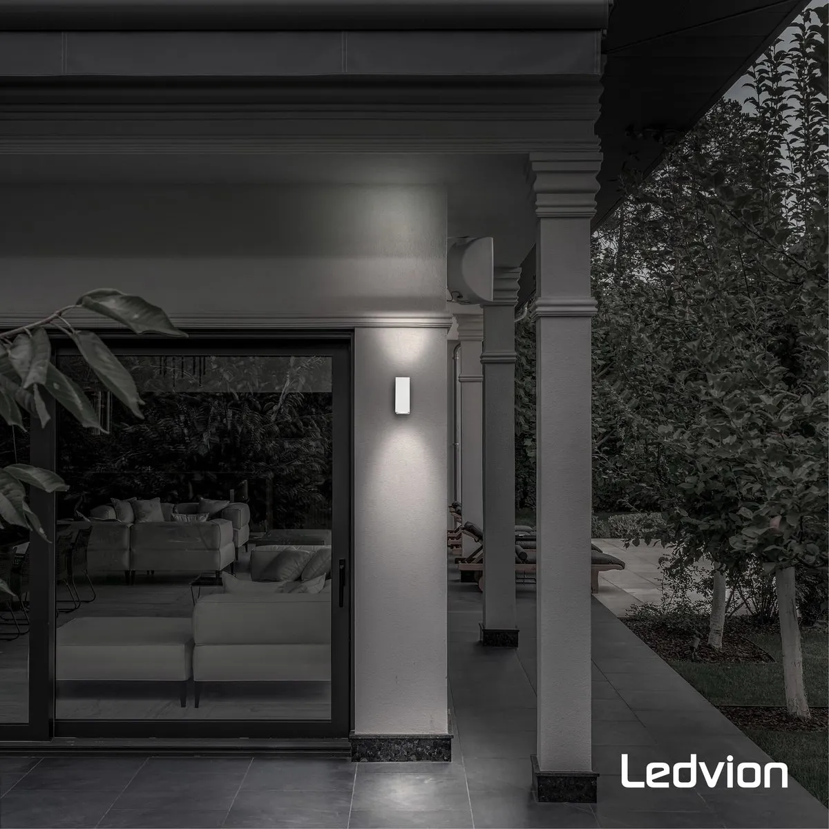 LEDVION Cube & Wit Wandlamp GU10 3.5W IP54 - afbeelding 6 van 6
