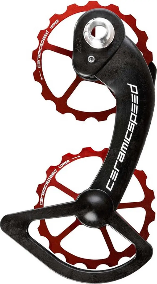 CeramicSpeed Oversized Pulley Wheel System Shimano 10+11S Rood - afbeelding 2 van 3