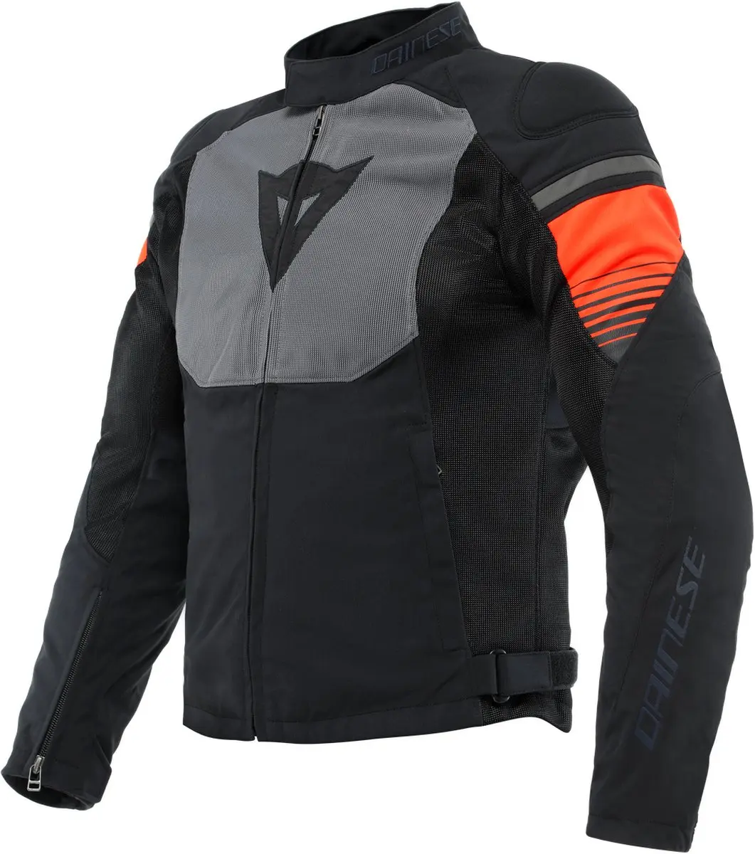 Dainese Air Fast Tex Jas Zwart Grijs Fluo Rood