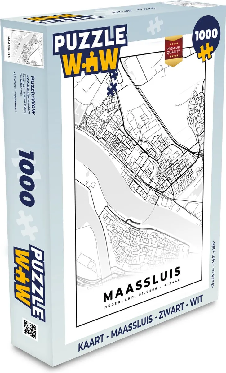 PuzzleWow Maassluis Legpuzzel 1000 Stuks