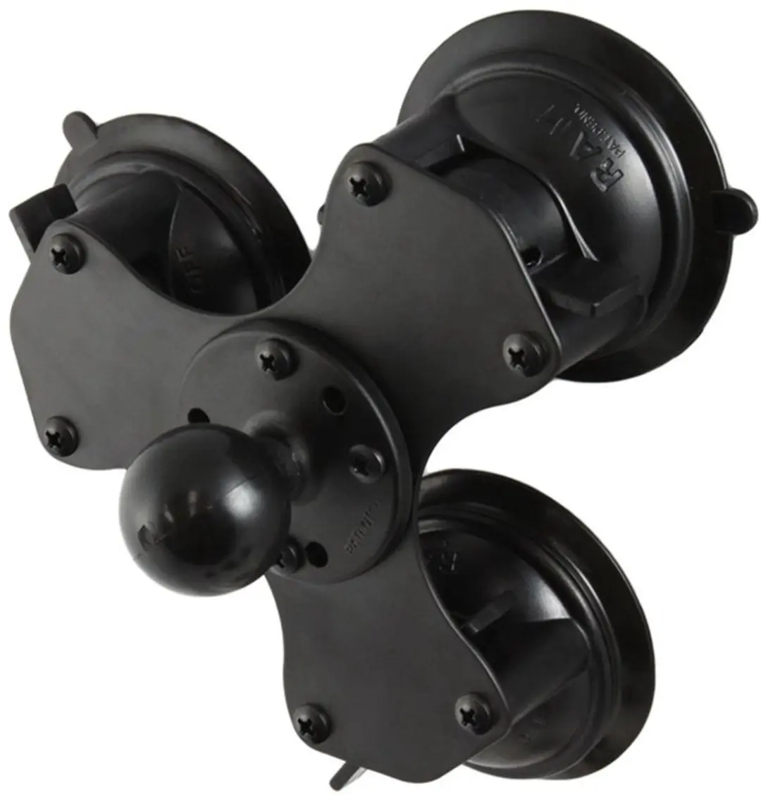 Twist-Lock™ Triple zuignap basis met C-kogel
