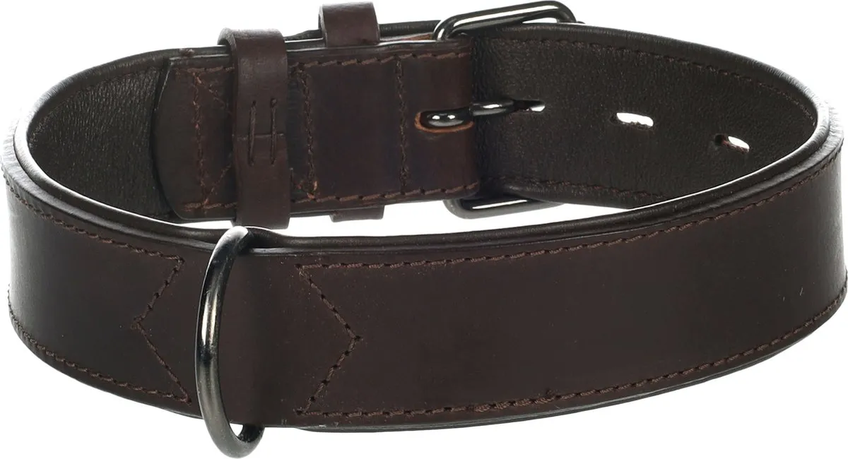 Flamingo Denver Gevoerd Halsband Bruin M/L 44-54cm