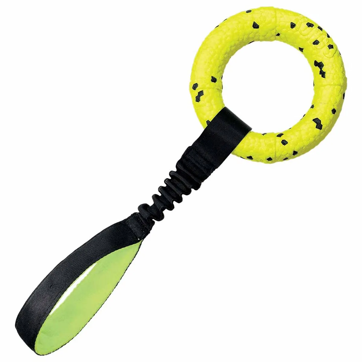 KONG Reflex Tug Hondenspeelgoed - 15.8x5.6x22.7cm - Geel/Zwart