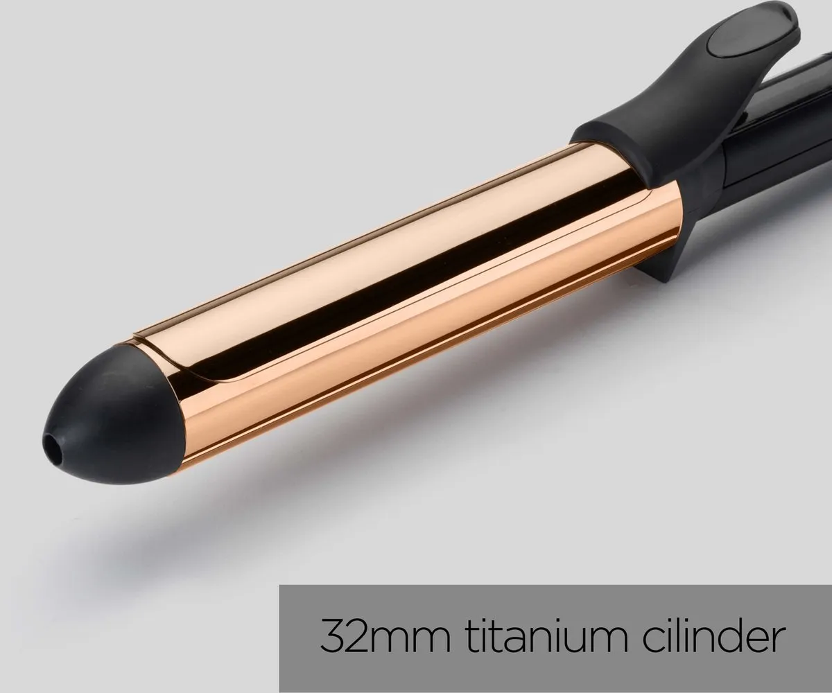 Babyliss Salon Brilliance Curls C459E Krultang 32mm - Zwart
