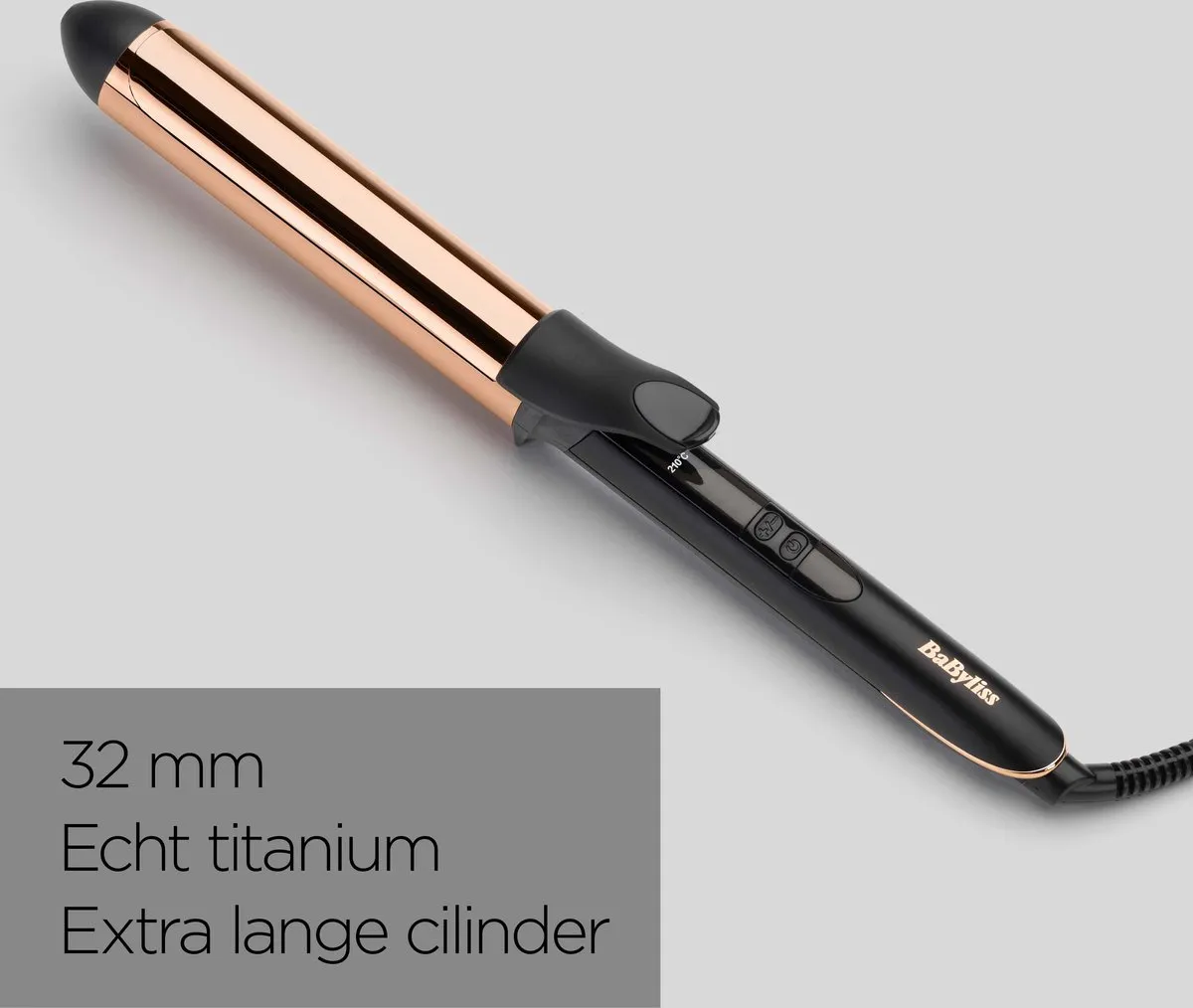 Babyliss Salon Brilliance Curls C459E Krultang 32mm - Zwart