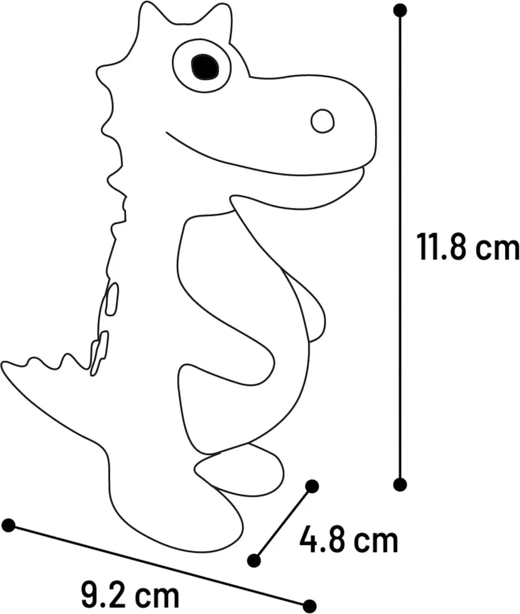 Flamingo Puga Latex Dino Speelgoed Honden - Zwart S
