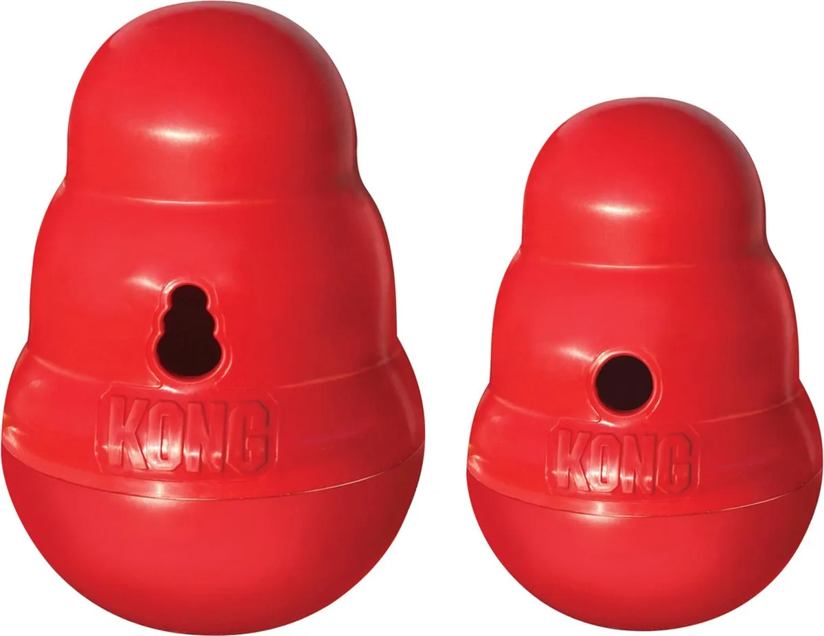 KONG Snack Dispenser Wobbler L - 19cm - Rood