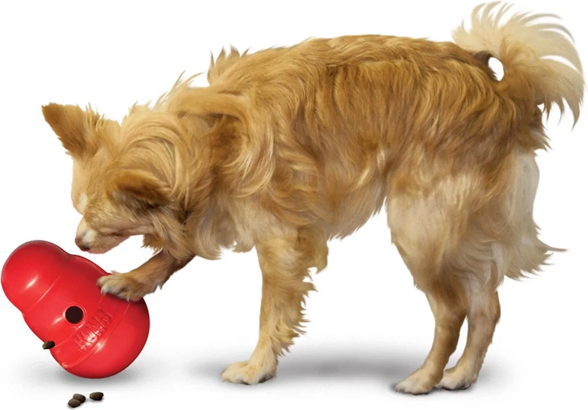 KONG Snack Dispenser Wobbler L - 19cm - Rood