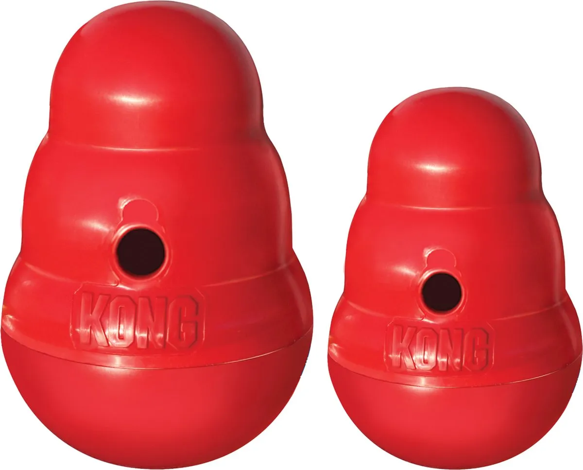KONG Snack Dispenser Wobbler L - 19cm - Rood