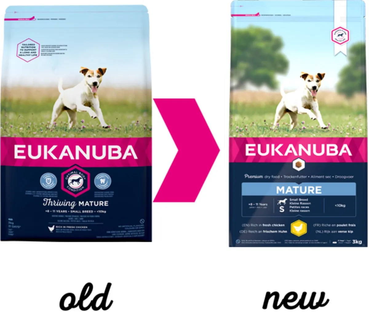 Eukanuba Thriving Mature Small Breed Hondenvoer 3kg - Kip - afbeelding 2 van 6