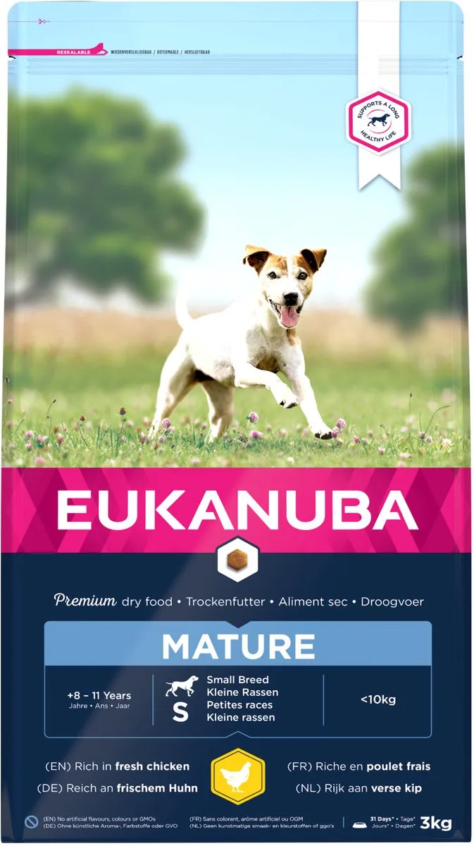 Eukanuba Thriving Mature Small Breed Hondenvoer 3kg - Kip - afbeelding 5 van 6