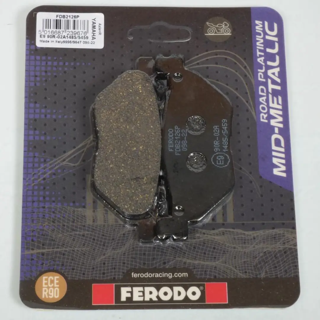 Plaquette de frein Ferodo pour Scooter Yamaha 530 Xp T-Max Abs 2012 à 2016 AR N