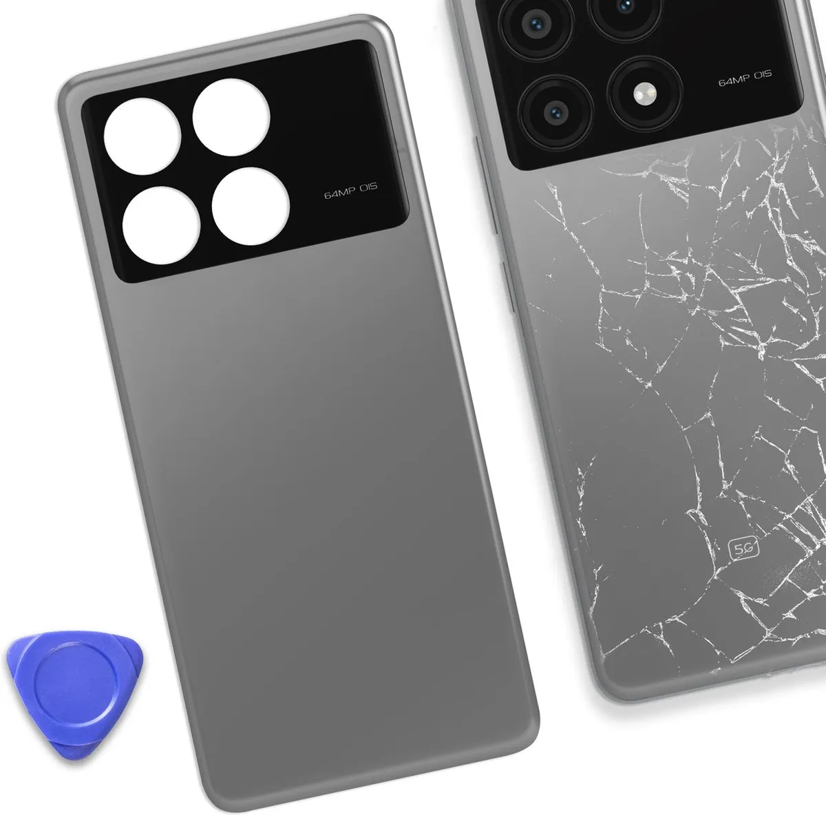 Xiaomi Poco X6 Pro Batterijdeksel - Grijs